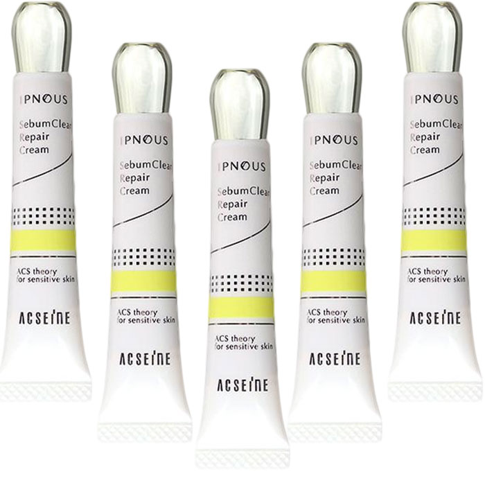 【まとめ買いがお得】アクセーヌ ACSEINE イプノス シーバムクリアリペアクリーム 6g [5本セット]