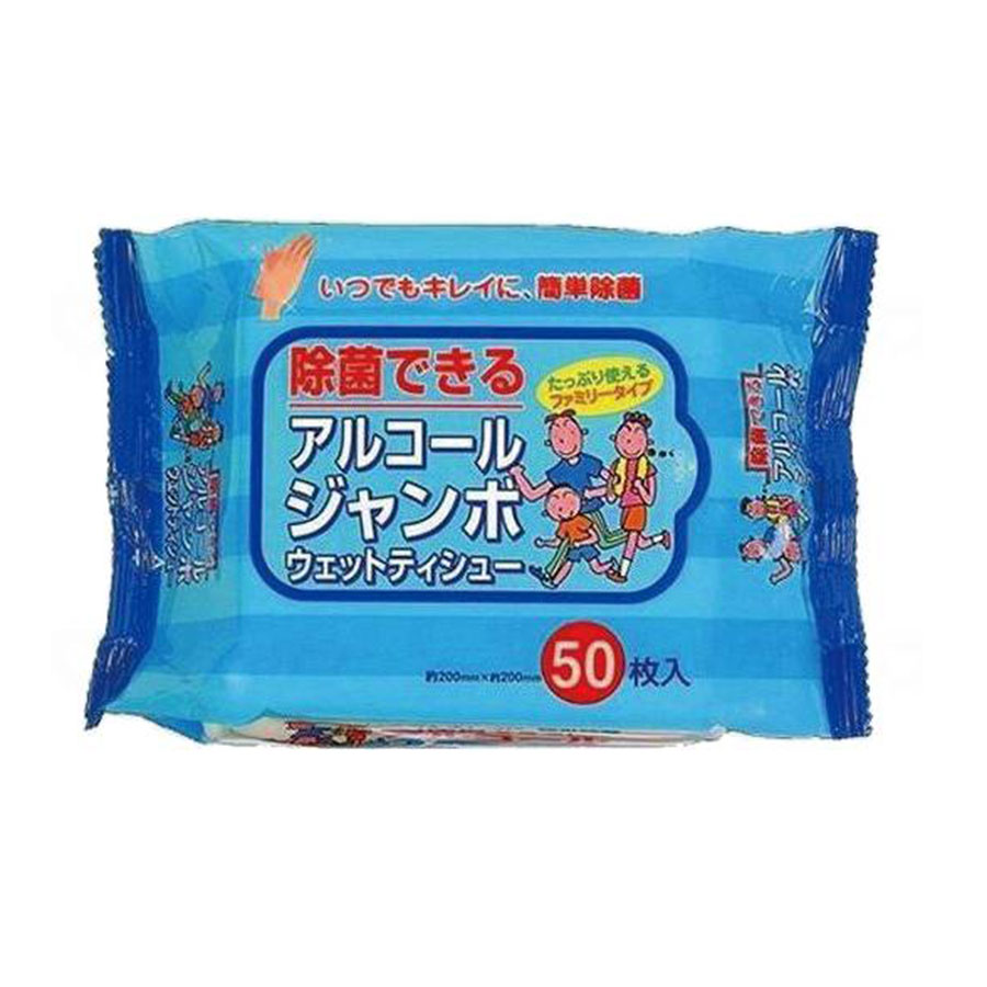 アルコールジャンボウェットティシュ-　50枚入/個/-