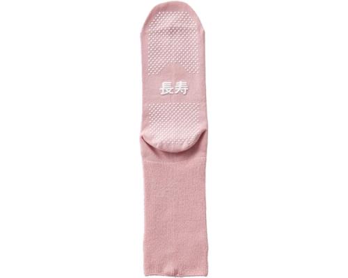 乐天商城 - [神戸生絲] 婦人ふくらはぎ楽らく長寿滑り止めソックス（綿混） 春夏用 22〜25cm ピンク TJ395