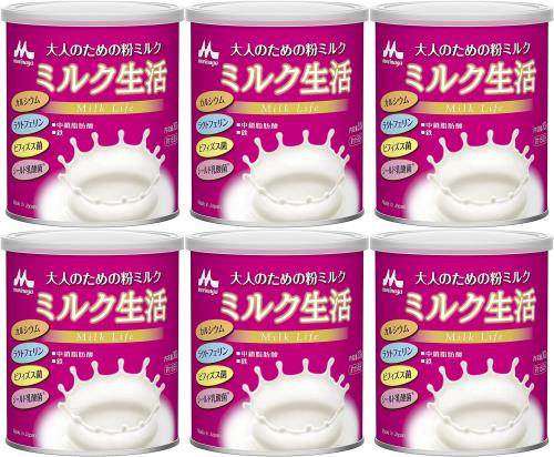 森永乳業 大人のための粉ミルク ミルク生活 300g × 6缶