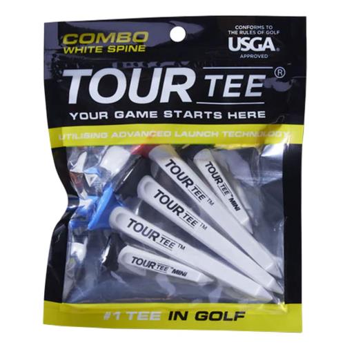 乐天商城 - Tour Tee COMBO ゴルフティー（5本入り）ミックス