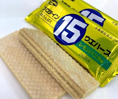 グラムスキー薬局 楽天市場店のプロテイン15ウエハース　カカオ15ウエハース　レモンバニラ｜アングル2