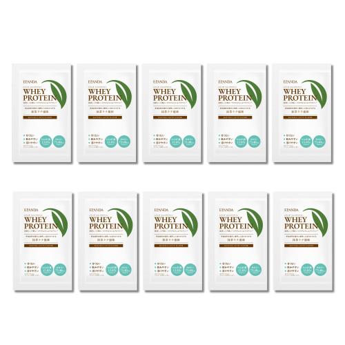 ELANDA エランダ ホエイプロテイン 抹茶ラテ風味 20g×10袋 WPC