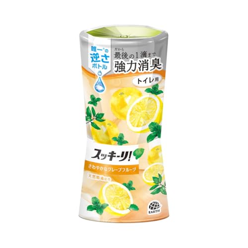 最初の一滴から最後の一滴まで強力消臭!しっかり香る!トイレ用消臭芳香剤 容量/400ml 仕様/トイレ用 持続期間/約1.5-3ヶ月 香り/ミントグレープフルーツの香り