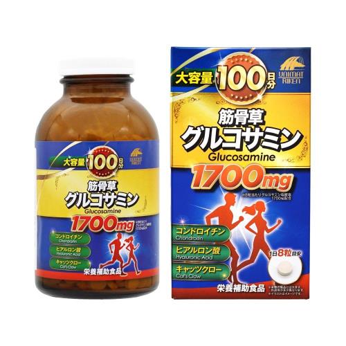 ・「グルコサミン」は、体内でも合成されますが、加齢に伴い減少してしまう成分です。本品は、そんなグルコサミンを手軽に摂取できるよう、1日目安量8粒中に、グルコサミン塩酸塩を1700mg配合した栄養補助食品です。br・さらに、グルコサミンと一緒に摂取したい「コンドロイチン硫酸」や「ヒアルロン酸」、グルコサミンをサポートする「筋骨草エキス末」「キャッツクローエキス末」を配合しました。br・いつまでもアクティブに過ごしたい方、若々しくいたい方などをサポートします。
