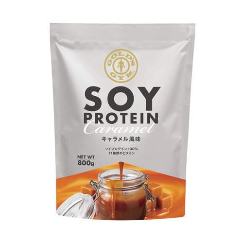 ゴールドジム GOLD'S GYM ソイプロテイン キャラメル風味 800g