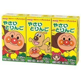 明治それいけ!アンパンマンのやさいとりんご 125ml×36本×2ケース