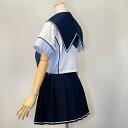 【日本製】コスプレ衣装-『ラブプラス』十羽野高校女子制服(半袖) 女子高生制服 学生服 セーラー服 コスプレ 衣装 リボン ゲーム キャラクター 女子高生 女子校生 スカート 制服 上下 セット 大きいサイズ かわいい 個人撮影 撮影会 イベント おうち 仮装 コスチューム 3