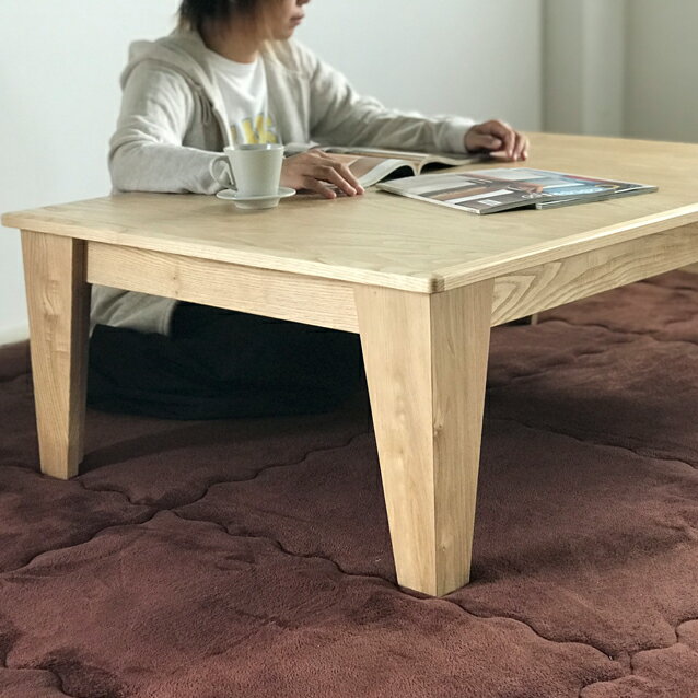 【送料無料 / 人気商品】くりの突板角こたつ ［幅120cm］ KUMAGREE こたつ 栗材 こた