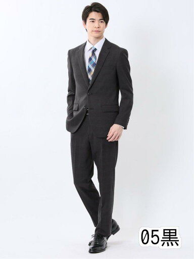 【タイムセール】 Woolen Tec On スリムフィット 2ボタン2ピーススーツ チェック黒 【タイムセール】 Woolen Tec On スリムフィット 2ボタン2ピーススーツ チェック黒