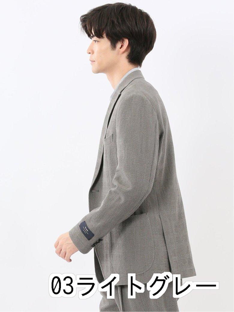 ウール混サッカー 2ボタンジャケット(セットアップ可能)