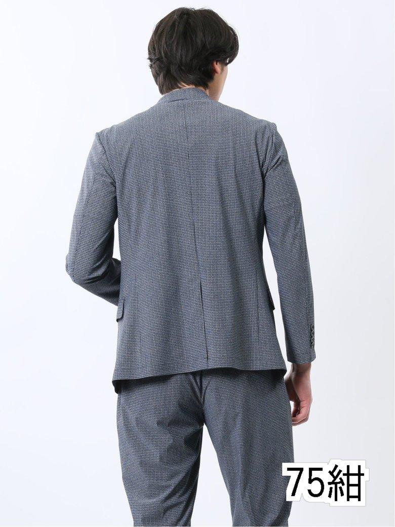 【値下げ】 TechCool スリムフィット 2ボタンジャケット 千鳥紺(セットアップ可能)