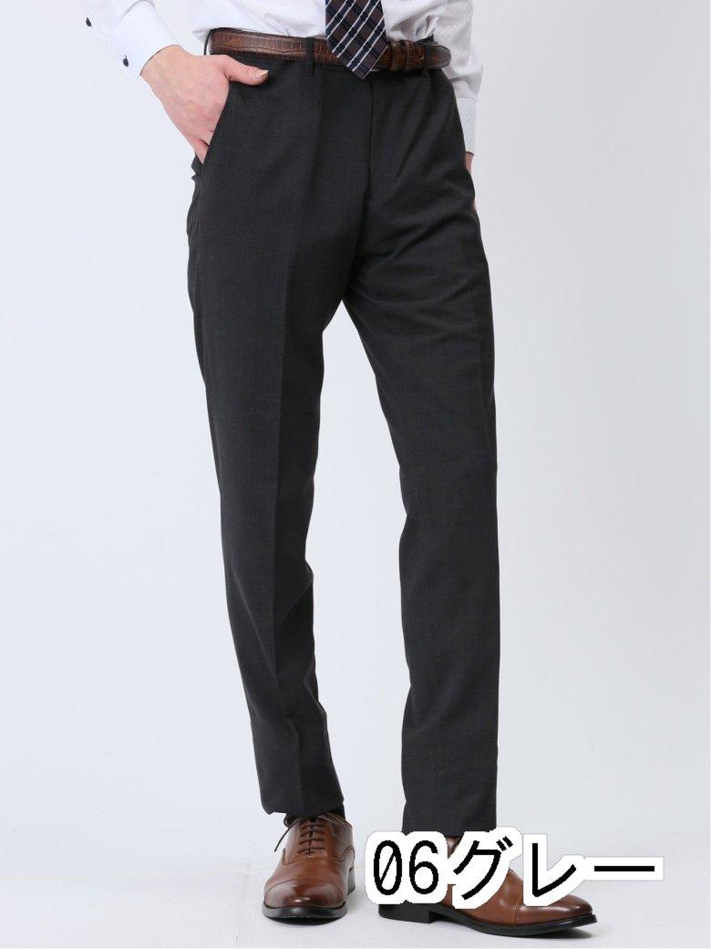 【値下げ】 軽量ストレッチ レギュラーフィット ノータックパンツ チェックグレー