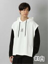 【値下げ】 ベストパーカー&長袖Tシャツ アンサンブル アンサンブル