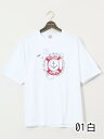 【大きいサイズ】シナコバ/SINA COVA 綿シルケット クルーネック半袖Tシャツ