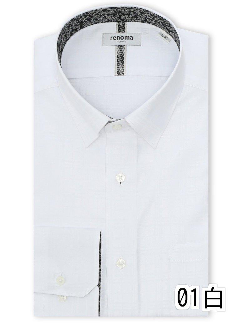 【タイムセール】 【大きいサイズ】レノマオム/renoma HOMME 形態安定 スナップダウン長袖シャツ