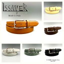 イタリア製直輸入 イザベラ issaver ベルト 本革ベルト 35mm 幅ピン式 牛革 サフィアーノレザー /ブラック /ダークブラウン/キャメル/クリーム/...