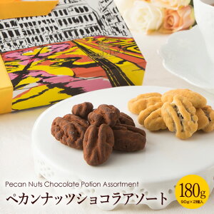 ペカンナッツショコラアソート 90g×2種（ キャラメル・ココア ） クリスマス チョコレート お菓子 プレゼント 送料無料 ギフト おしゃれ スイーツ 詰め合わせ ピーカンナッツ チョコ 高級 日持ち お取り寄せ 内祝い お歳暮 グランプラス 国産 あす楽