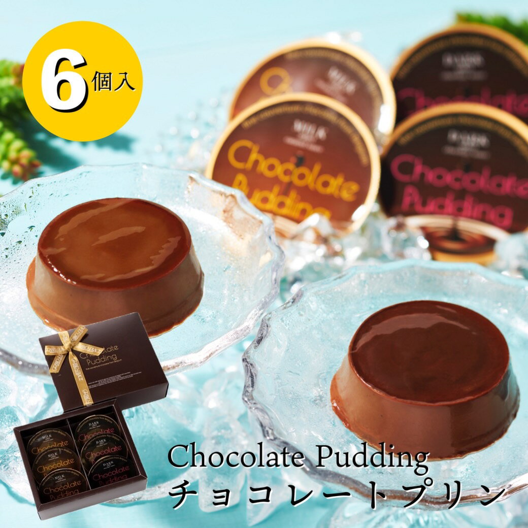 ＼残りわずか！／ チョコレートプリン 6個入 / 送料無料 ベルギーチョコレート プリン ギフト プレゼント スイーツ 3000円 お菓子 日持ち 常温 あす楽