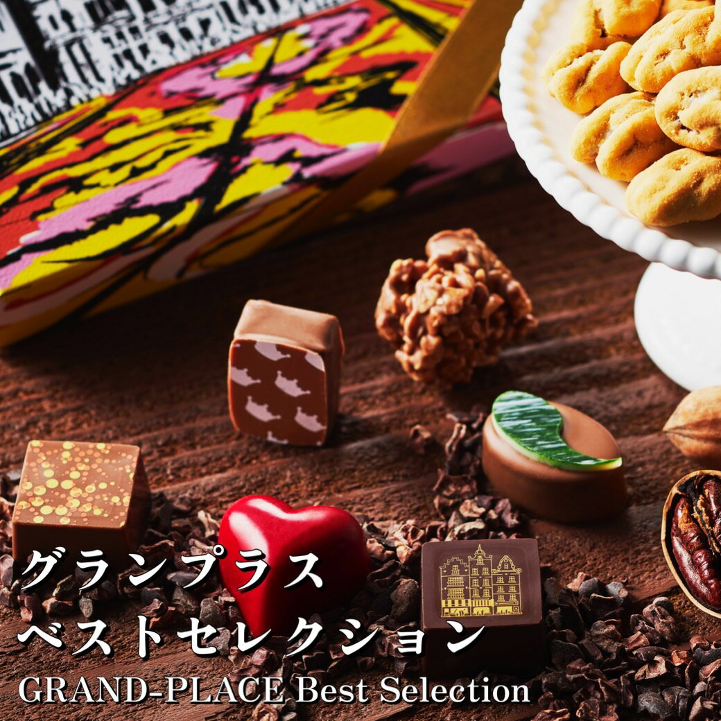 高級チョコレート グランプラス ベストセレクション / 送料無料 ベルギーチョコレート ギフト お返し 詰め合わせ おしゃれ お祝い 高級 ペカンナッツショコラ スイーツ