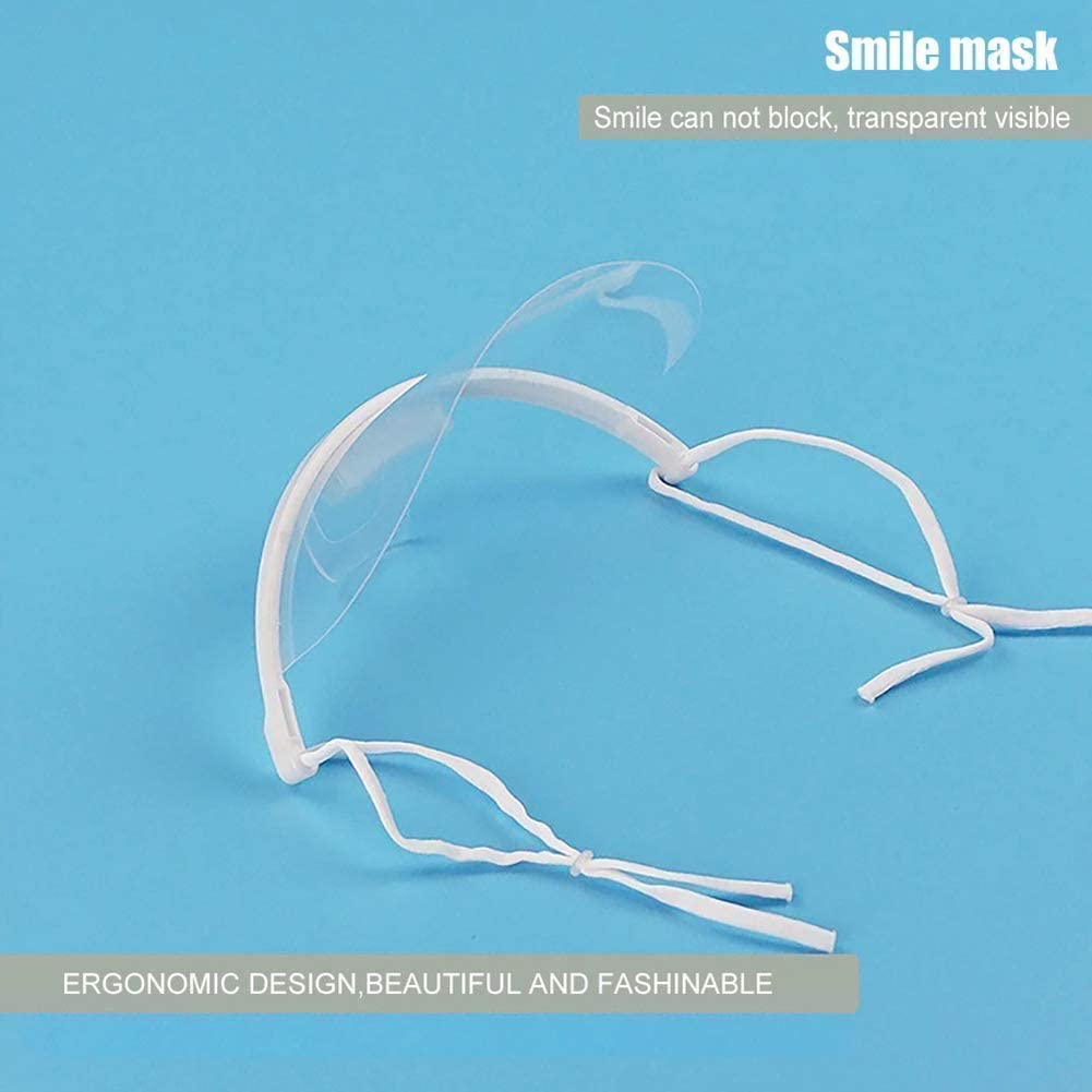 透明マスク 20個セット 飛沫防止 透明口シールド 軽量 軽い 唾液防止 2
