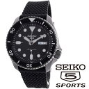 ポイント2倍 SEIKO セイコー5スポーツ 5SPORTS 自動巻き メンズ腕時計 SRPD65K2 ブラック ラバーべルト 海外モデル メンズウォッチ ファイブスポーツ 並行輸入品 ギフト･･･