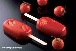 シリコン製アイスキャンディ型 MINI CLASSIC ミニ7cmパルム4連 木製スティック付easy cream Ice Candy EC-GEL01M