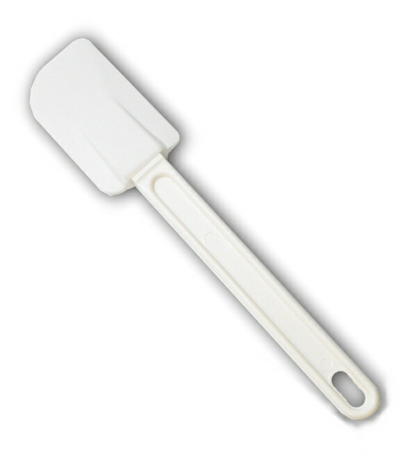 マトファー MATFER / シリコンゴムベラ(全長25cm)スパチュラ(耐熱100℃)白柄(ホワイト)18302