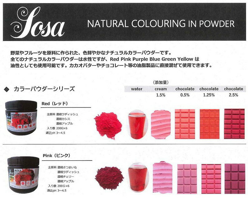 SOSA�� �ʥ����륫�顼�ѥ����� ��ʴ��ŷ�����ǡ�Red��å�(��)200g��515029�ۥ��祳�졼���������Ѳġڼ���4����7����