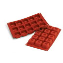 シリコン型 ミディアム スクエア サバラン型 MEDIUM SQUARE SAVARAINS 四角 ドーナツ 4.5cm 45ml 15個取シリコマート silikomart sf081