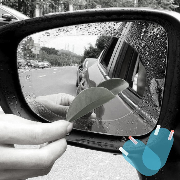サイドミラー フィルム 撥水 トラック 楕円形 サイドミラーフィルム サイドミラー用 撥水 撥水シート ..