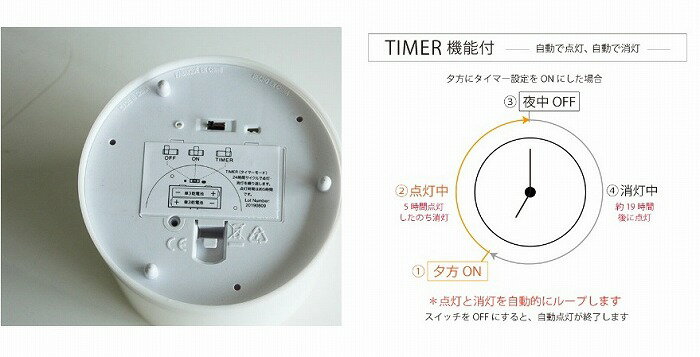 LED キャンドル ルンガ Lサイズ タイマー機能付き LED Lunga L デザイン照明器具 DI CLASSE ディクラッセ 本物の炎 ランタン LEDランタン LEDライト LED照明 ライト 照明 ランプ 懐中電灯 防災用品 防災グッズ 震災 停電 電池式 ベッドサイドランプ【送料無料】