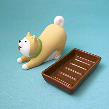 しっとり壺 ごきげん 柴犬 ハチワレ 犬 いぬ イヌ dog ドッグ ドック DECOLE デコレ conconbre コンコンブル オブジェ 置き物 陶製 加湿器 自然気化式 加湿 電源不要の自然気化式【あす楽対応】