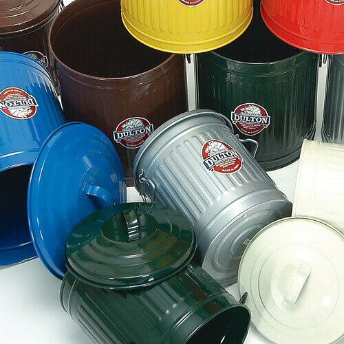ゴミ箱 ダストボックス フタ付 ダルトン ミニ ガベージ カン Sサイズ 3.5L スチール製 インダストリアル おしゃれ レトロ アンティーク アメリカンヴィンテージ調 [2]