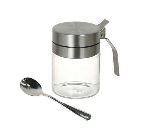 DULTON ダルトン スパイスジャー ウィズ スプーン R615-737 SPICE JAR WITH SPOON ガラスジャー ストッカー ガラス容器 ガラスキャニスター 保存瓶 ガラス保存容器 アンティーク 調味料容器 おしゃれ キッチン 台所