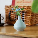 一輪挿し セラミックベース クレイン ライトブルー TE830 アクシス tete a tete テテアテテ 陶器 アンティーク風 ボトルベース フラワーベース/木/花/フラワー/フラワーグラス/花瓶 ベース/シンプル/おしゃれ 置物/北欧/花器/インテリア雑貨/インテリア