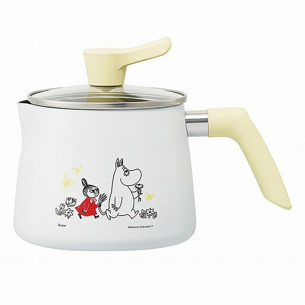 ムーミン ソースパン ホワイト 白 片手鍋 鍋 リトルミイ Moomin 北欧 キッチン おしゃれ マルチポット 1.9L ガス火用 1台7役 万能鍋 炊飯鍋 ミルクパン 揚げ鍋 片手鍋