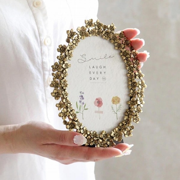 フォトフレーム LUXE オーバルフォトフレーム 縦置き 横置き DRDS2360 写真 押し花 スパイス SPICE OF ..