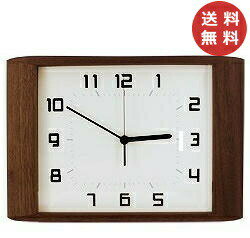 レトロクロック La Luz Inc ラルース Retro Clock (壁掛け時計 ウォールナット 木製 ウッド シンプル 壁かけ ラルース 静か 寝室 ウォールクロック リビング時計 日本製 レトロ時計 スイープムーブメント) 【送料無料】【あす楽対応】【ポイント10倍】