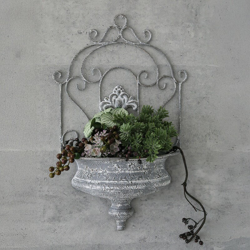 フレンチアイリス・ウォールポット コベントガーデン/COVENT GARDEN BL-32 ハンギングバスケット プランター フラワーポット ガーデニング インダストリアル ガーデニング 園芸 おしゃれ アンティーク ガーデンポット 鉢 ガーデン雑貨