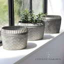 フラワーポット スケイル・オーバルポット 3点セット アンティーク風 コベントガーデン COVENT GARDEN BP-05 フラワーポット 花 鉢 観葉植物 ガーデン雑貨 ナチュラルガーデン 【送料無料 ポイント6倍】(4)
