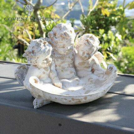 ファムエンジェル・トレイ トレー エンジェル 天使 アンティーク調 【COVENT GARDEN コベントガーデン】ガーデンマスコット ガーデニング 置き物 オ...