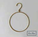 タオルハンガー ラウンド ブラス BRASS ゴールド Horn Please 志成販売 キッチン タオルハンガー/タオル掛け/タオル干し/ふきん掛け/ふきんか...