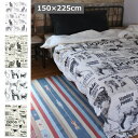 マルチクロス 150×225cm MONO キャット ドッグ コットン マルチカバー フリークロス 長方形 コットン 綿 マルチカバー リビング 寝室 猫 ねこ ネコ cat キャット おしゃれ かわいい【送料無料】(3)