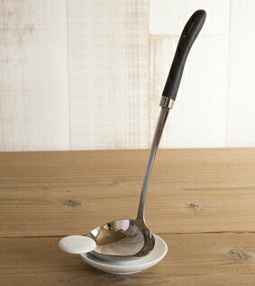 トウジキトンヤ 味見お玉立て 　【TOJIKI TONYA】日本製 お玉立て おたまたて おたま立て キッチン 雑貨 白い ホワイト 調理小道具立て【あす楽対応】のサムネイル