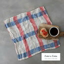 ハンカチ マレッル ブルー リーノエリーナ N210 Lino e Lina リーノ・エ・リーナ リネン 麻 ハンカチ 男性用 女性用 リネン リネン100% ...