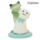 Copeau コポー てるてる坊主とカエル てるてる坊主 雨 小物 オブジェ カエル 置き物 置物 オブジェ 蛙 フロッグ FROG ガーデン雑貨 インテリア雑貨 小物 マスコット ミニチュア 621556 【ポイント10倍】(3)