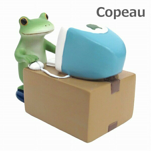 樂天商城 - コポー Copeau リモートワークカエル 73056 リモートワーク ダイカイ 小物 オブジェ カエル 置き物 置物 オブジェ 蛙 フロッグ FROG ガーデン雑貨 インテリア雑貨 小物 マスコット ミニチュア【ポイント10倍】