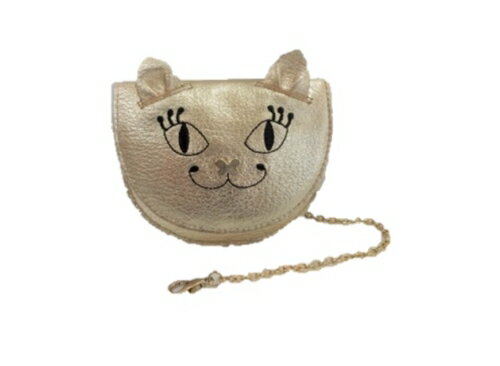 アナスイ ANNA SUI マイティティ マルチケース ミニ財布 キーチェーン内蔵 キャット CAT 猫 ねこ ネコ 軽量 牛革 ゴールド レディース