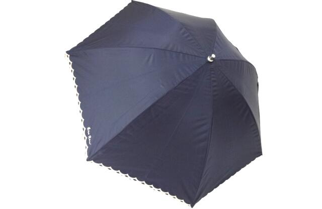 ニナリッチ NINA RICC　レース　晴雨兼用傘　UV　プチパラ　はじきカバー付き　婦人傘　ネイビー
